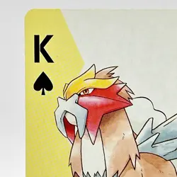 Pokemon Entei #244 Playing Cards Gold Poker Pichu Nintendo Japanese Japan Rare - Image 2