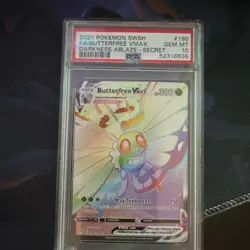 Pokemon Butterfree VMAX Secret Rare Holo Darkness Ablaze 190/189 PSA 10 - Image 1