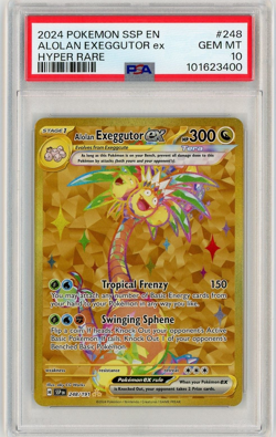 2024 Pokemon Surging Sparks 248/191 ALOLAN EXEGGUTOR EX Hyper Rare - PSA 10 - Image 1