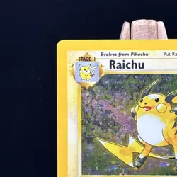 Vintage Base Set 14/102 Holo Raichu Rare Pokemon Card WOTC - Image 2