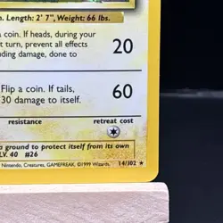 Vintage Base Set 14/102 Holo Raichu Rare Pokemon Card WOTC - Image 4