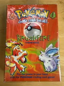 Pokemon Factory Sealed BRUSHFIRE THEME DECK Base Set NEW SEALED 1999 - Image 1