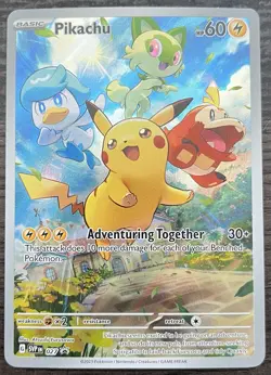 Pikachu 027 Pokemon TCG Scarlet & Violet Promo Cards Holo MINT NM - Image 1