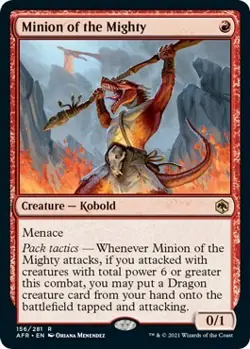 Magic The Gathering MTG MINION OF THE MIGHTY Adventures in the Forgotten Realms - Image 1