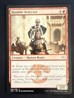 1x Humble Defector (104) Fate Reforged LP MTG Magic the Gatehring x1 MKE - Image 1