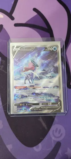 Pokemon TCG Suicune V Crown Zenith: Galarian Gallery Gg38/Gg70 Holo Ultra Rare - Image 1