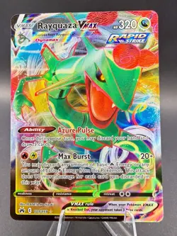 Pokemon SWSH Crown Zenith # 101 Rayquaza VMax - Image 1