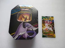 Pokemon Crown Zenith Galarian Articuno Tin TCG Sealed + 1 Evolving Skies - Image 1