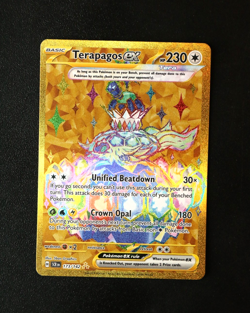 Pokemon Card TCG - Terapagos EX 173/142 - Stellar Crown - Hyper Rare - NM ⭐ - Image 1