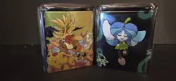 pokemon TCG stack'em, Factory Sealed 2 Tin Lot, 3 Pack Booster Cards In Each - Image 1