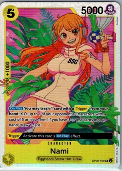 Nami OP08-106 SR English Two Legends - One Piece Card - NM - Image 1