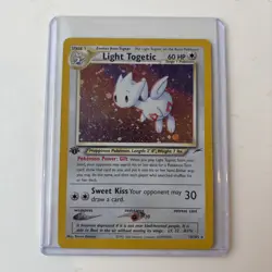 Pokemon Light Togetic Holo Rare Vintage Card 15/105 Good Condition Neo - Image 2