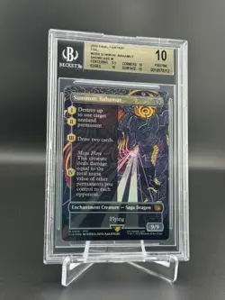 Summon: Bahamut Borderless Showcase Foil Magic MTG Final Fantasy BGS 10 Pristine - Image 1