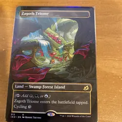Zagoth Triome (Showcase) Ikoria: Lair of Behemoths NM Pack Fresh Borderless - Image 1