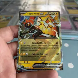 Pokemon Scarlet & Violet Paradox Rift Tapu Koko EX 68/182 Double Rare Holo - Image 1
