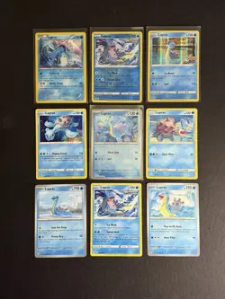 9 Lapras Pokemon Card Collection Reverse Holo Rare XY SM SWSH SV PTCG A5 - Image 1