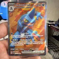 Pokemon Toxicroak EX 232/198 SV01: Scarlet & Violet Ultra Rare Full Art Holo - Image 1