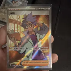 Pokemon Jacq Trainer 236/198 SV01: Scarlet & Violet Ultra Rare Full Art Holo - Image 1