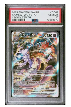 Pokemon Mewtwo VSTAR GG44/GG70 Crown Zenith: Galarian Gallery Holo PSA 10 - Image 3