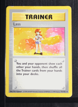 PSA 6 EXCELLENT-MINT 1999 Pokemon Game Base #75 Lass Shadowless !!! - Image 3