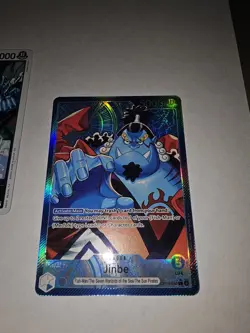 One Piece The Azure Sea’s Seven Jinbe OP14-040 Alternate Alt Art Leader NM - Image 2