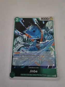 One Piece The Azure Sea’s Seven Jinbe OP14-040 Alternate Alt Art Leader NM - Image 5