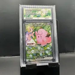 Pokemon Journey Together Card Lillies Clefairy EX 184/159 English Graded Ace 9 - Image 1