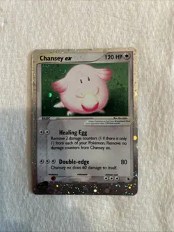 Pokemon Chansey EX TCG Holo Ultra Rare Card Ruby and Sapphire 96/109 - Image 1