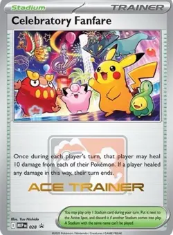 Pokemon TCG Celebratory Fanfare - Ace Trainer Reward Card PRESALE - Image 1