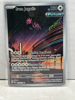 Pokemon Card Iron Jugulis 216/182 Paradox Rift Illustration Rare Near Mint - Image 1