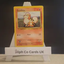 Growlithe 28/102 Base Set Pokemon Card WOTC - Image 1