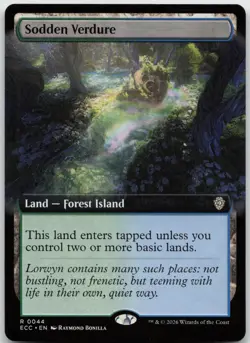 Sodden Verdure (Extended Art) R Commander: Lorwyn Eclipsed 44 NMNormal - Image 1