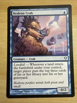 Hedron Crab 47/249 Zendikar Regular MTG - NM - Image 1
