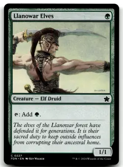 MTG Llanowar Elves C Foundations 227 LP - Image 1