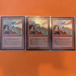 MTG Ice Age Set Playset Three Pyroblast Beautiful LP/NM 1995 release - Image 1