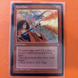 MTG Ice Age Set Playset Three Pyroblast Beautiful LP/NM 1995 release - Image 4