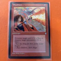 MTG Ice Age Set Playset Three Pyroblast Beautiful LP/NM 1995 release - Image 5