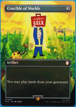 Crucible of Worlds (Borderless) Fallout NM Extended / Full Art (509881) ABUGames - Image 1