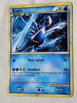 Played Lugia - Holo #HGSS02 Heartgold & Soulsilver Promo Pokemon TCG - Image 3