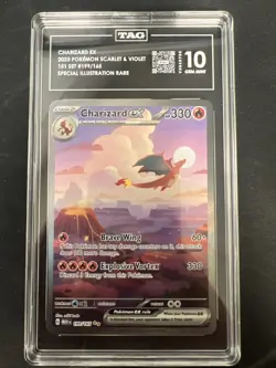 Pokemon Charizard ex 151 MEW EN Special Illustration Rare #199 TAG 10 Gem Mint - Image 1
