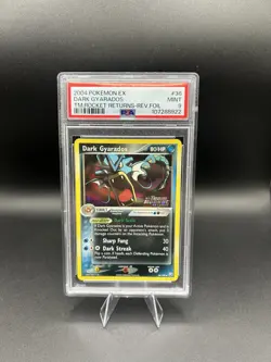 2004 POKEMON EX TEAM ROCKET RETURNS #36 DARK GYARADOS-REVERSE FOIL PSA 9 - Image 1