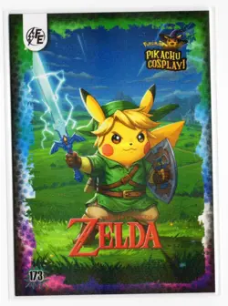 POKEMON PIKACHU COSPLAY - ZELDA #173 * GALAXY HOLO - Image 1