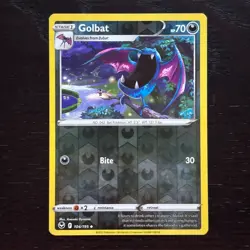 Golbat 104/195 Pokemon Silver Tempest Sword & Shield Reverse Holo Uncommon NM - Image 1