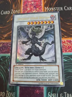Yugioh Infernity Doom Dragon TSHD-EN042 Ultra Rare 1st Edition Lightly Played - Image 1