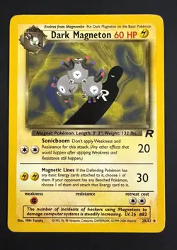 Pokemon Card - Dark Magneton Team Rocket 28/82 Rare - Image 1