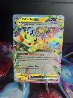 Pokemon TCG Surging Sparks Pikachu EX Double Rare Holo Card 057/191 - Image 3