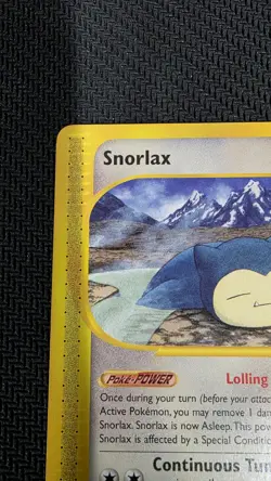 Snorlax 100/144 Skyridge Non-Holo NM Vintage Pokemon Card 2003 - Image 2