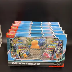 Lot Of 5 Pokemon Trading Card Game Snorlax & Blissey ex Special Collection Box - Image 1