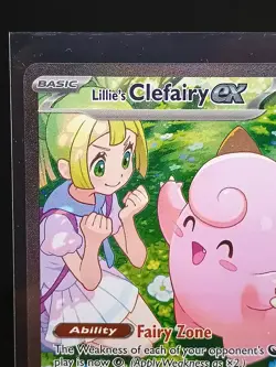 Pokemon TCG Lillie's Clefairy EX Journey Together Sir Card 184/159 NM Condition - Image 2