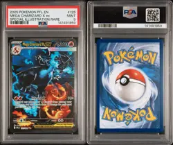 Mega Charizard X ex 125/094 SIR 2025 Pokemon Phantasmal Flames PSA 9 MINT - Image 2